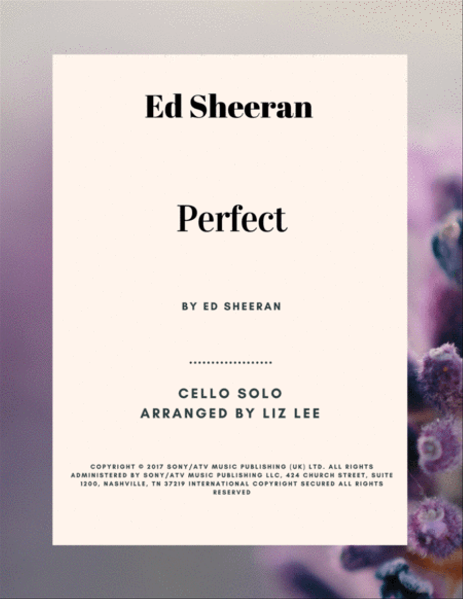 Perfect Cello Solo scores gallery preview page 1