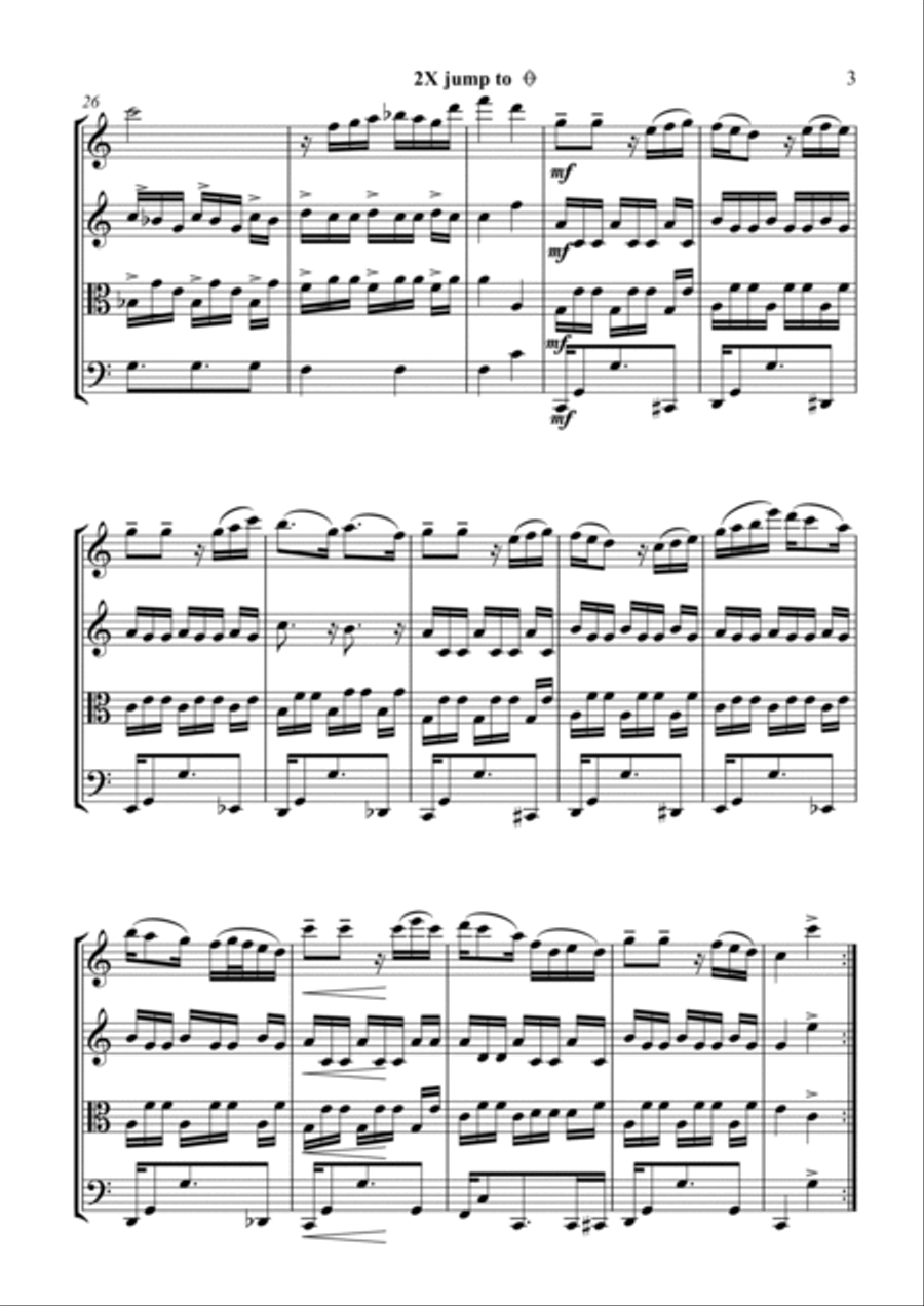 Braziliera Braziliera String Quartet scores gallery preview page 3