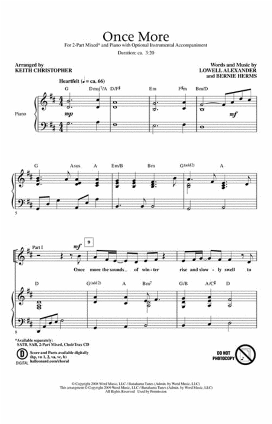 Once More 2-Part scores gallery preview page 2