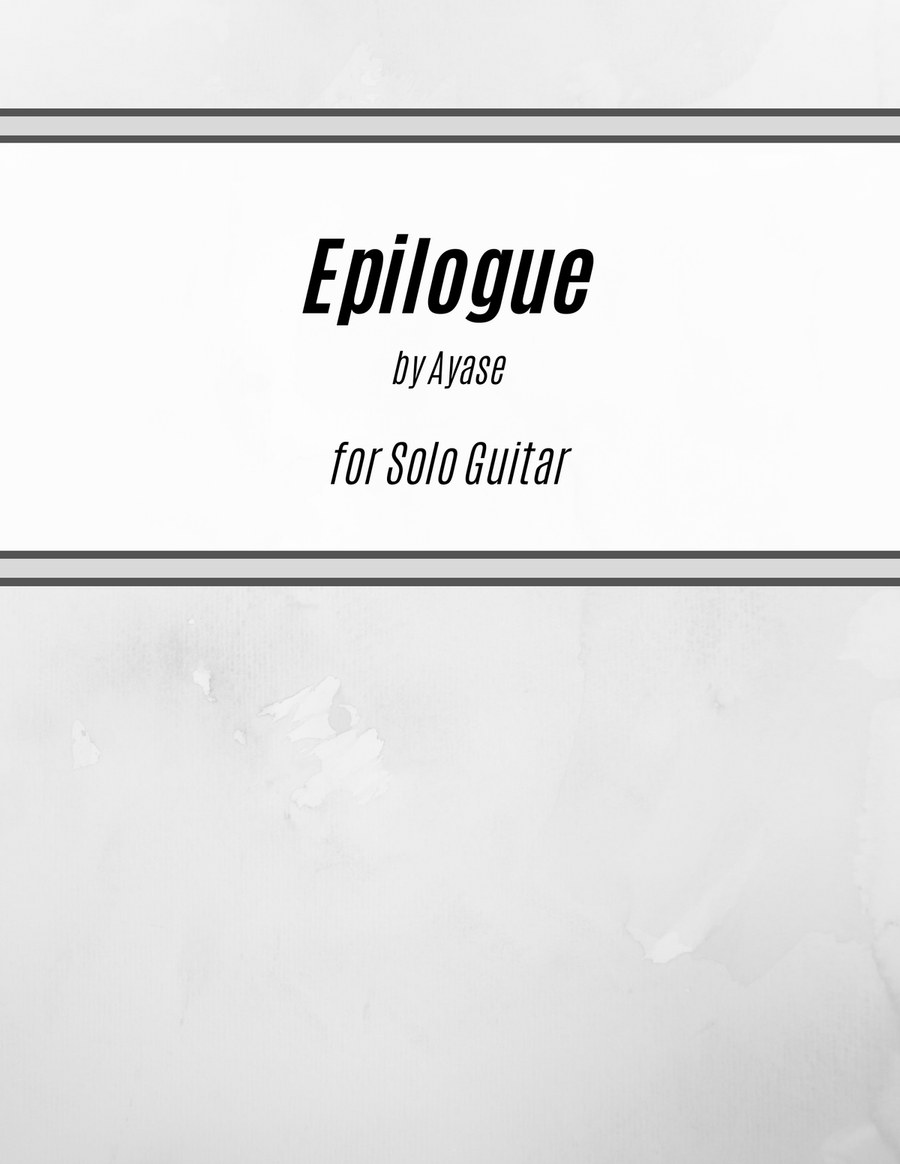 Epilogue Guitar Tablature scores gallery preview page 1