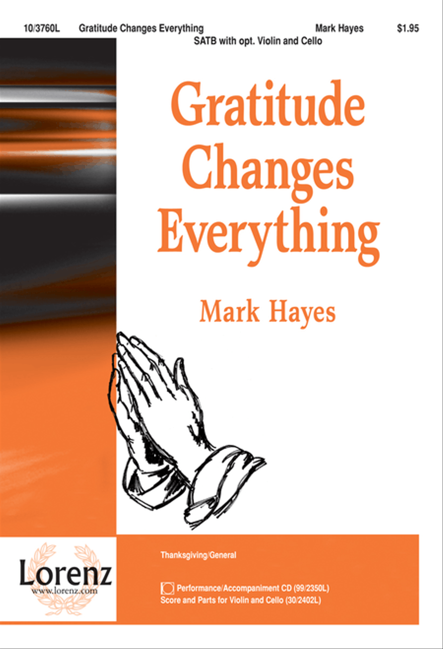 Gratitude Changes Everything 4-Part scores gallery preview page 1