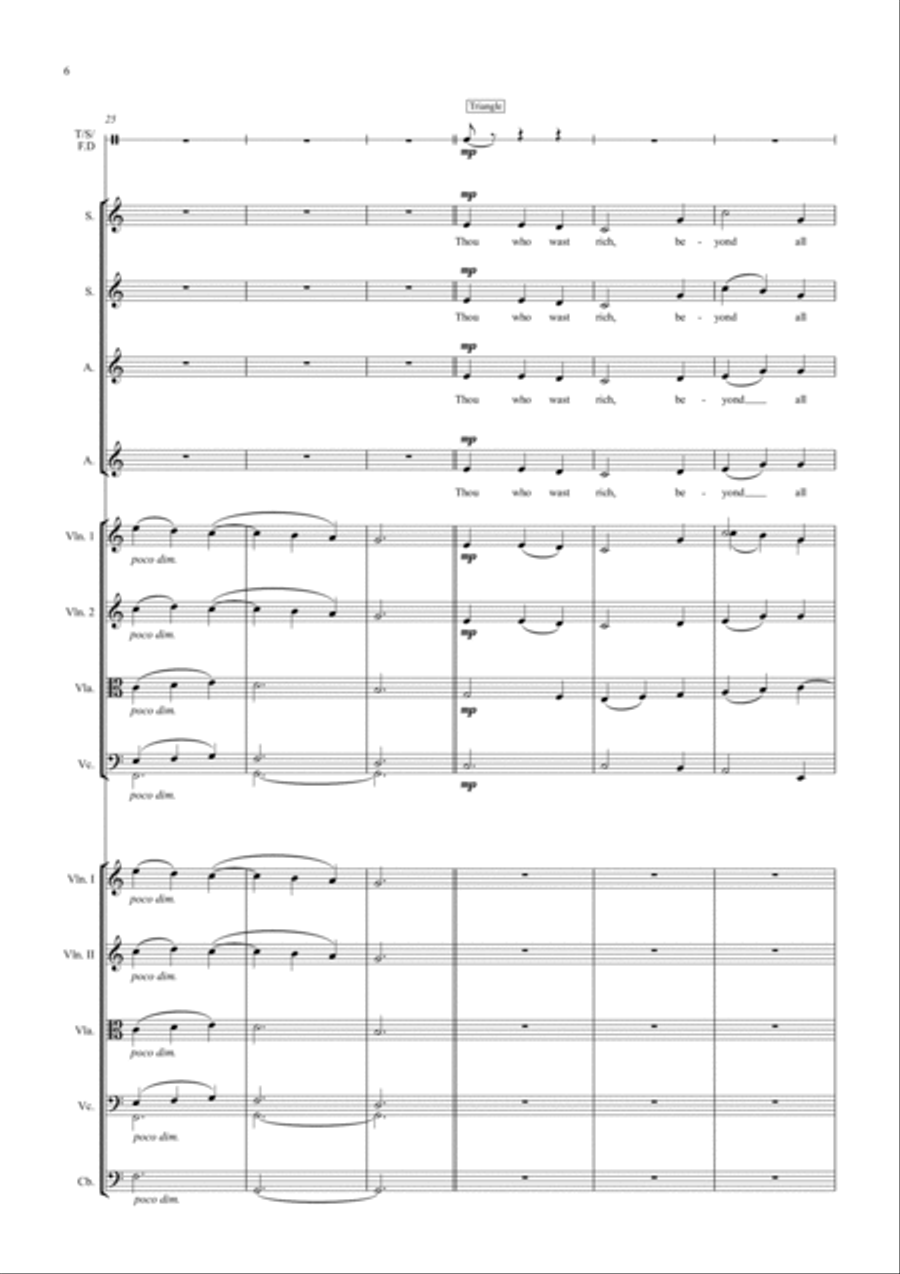 Thou Who Wast Rich Beyond All Splendour Choir scores gallery preview page 6