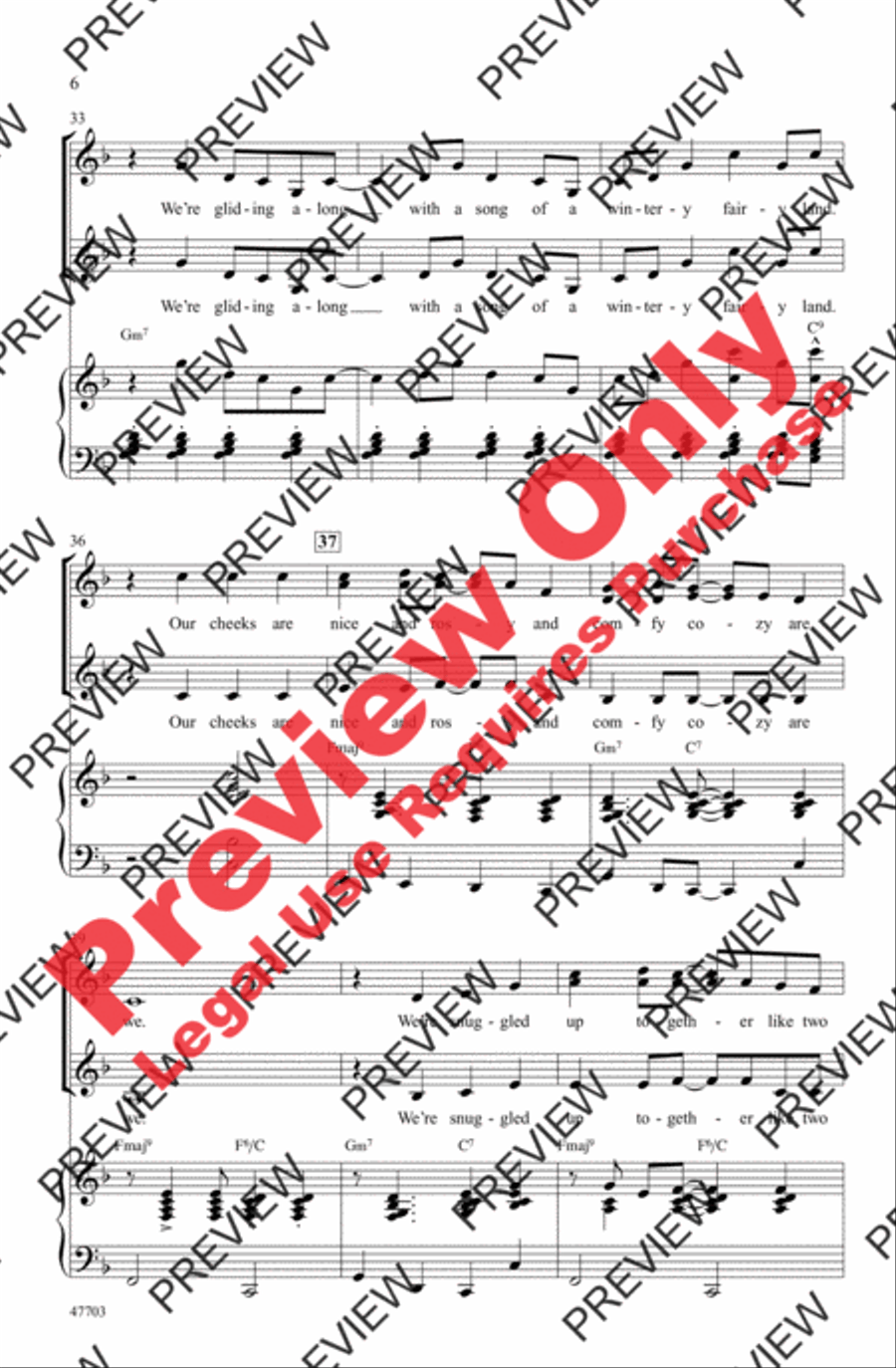 Sleigh Ride Sleigh Ride Women's Choir scores gallery preview page 6