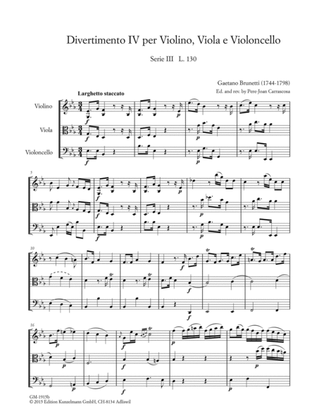 6 Divertimenti for violin, viola and cello, Divertimenti 4-6