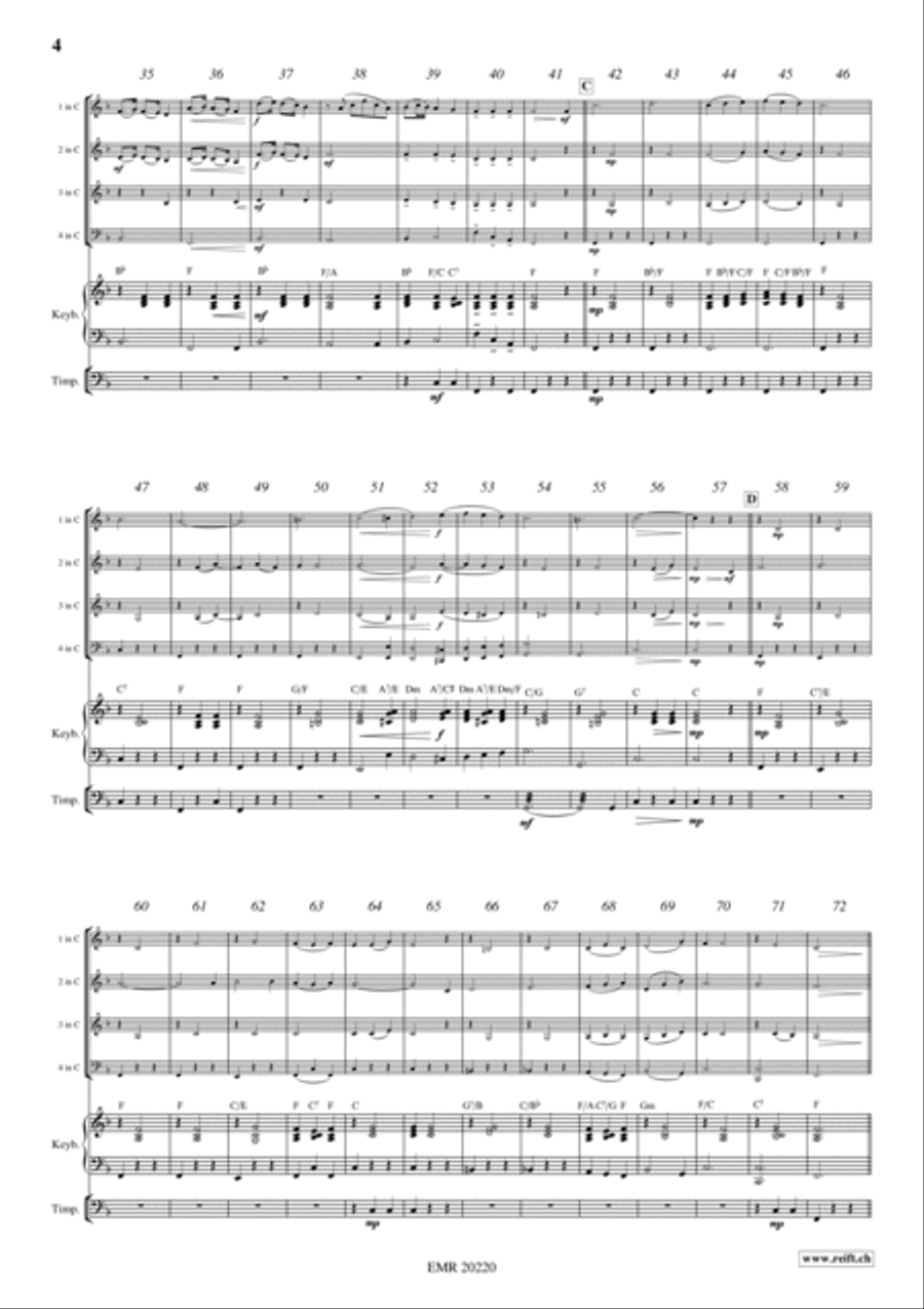 Plaisir d'Amour Woodwind Quartet scores gallery preview page 3