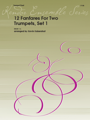 Book cover for 12 Fanfares For Two Trumpets, Set 1