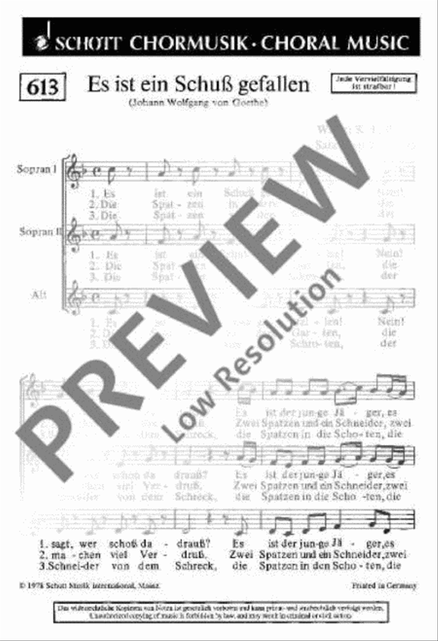 Es ist ein Schuss gefallen SSA scores gallery preview page 2