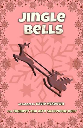 Book cover for Jingle Bells, Jazz Style, for Trumpet and Alto Saxophone Duet