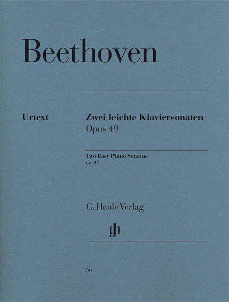 Beethoven, Ludwig van: 2 Easy Piano sonatas G minor op. 49,1 and G major op. 49,2