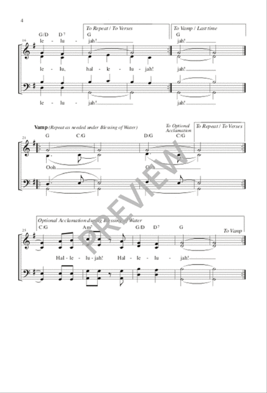 Halle, Halle, Halle Halle, Halle, Halle 4-Part scores gallery preview page 4