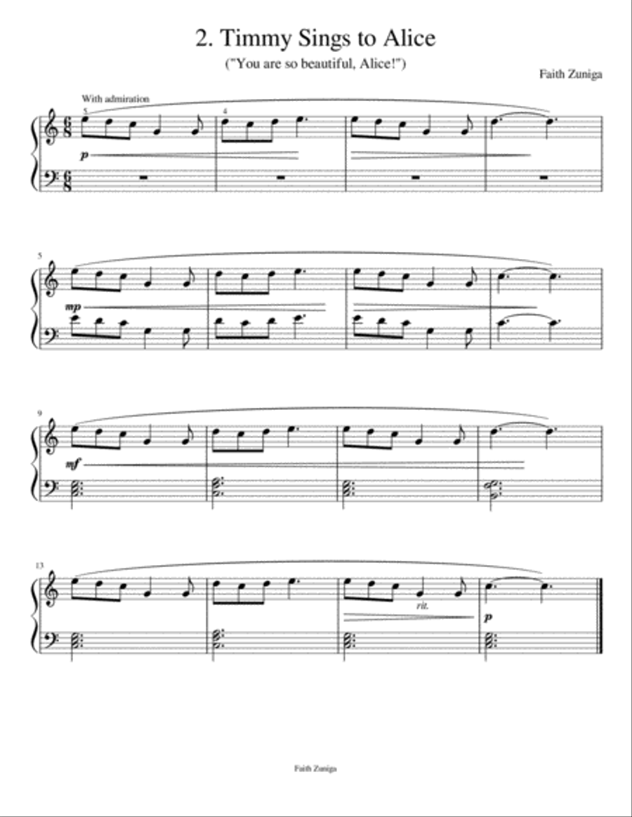 Timmy the Bird: His Musical Adventures Piano Solo scores gallery preview page 4