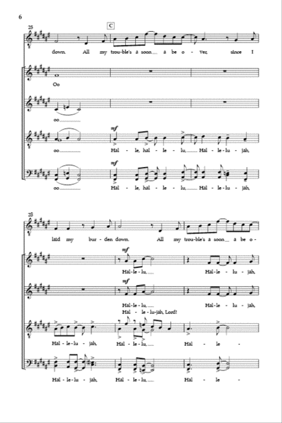 Glory, Glory, Hallelujah Glory, Glory, Hallelujah Divisi scores gallery preview page 5