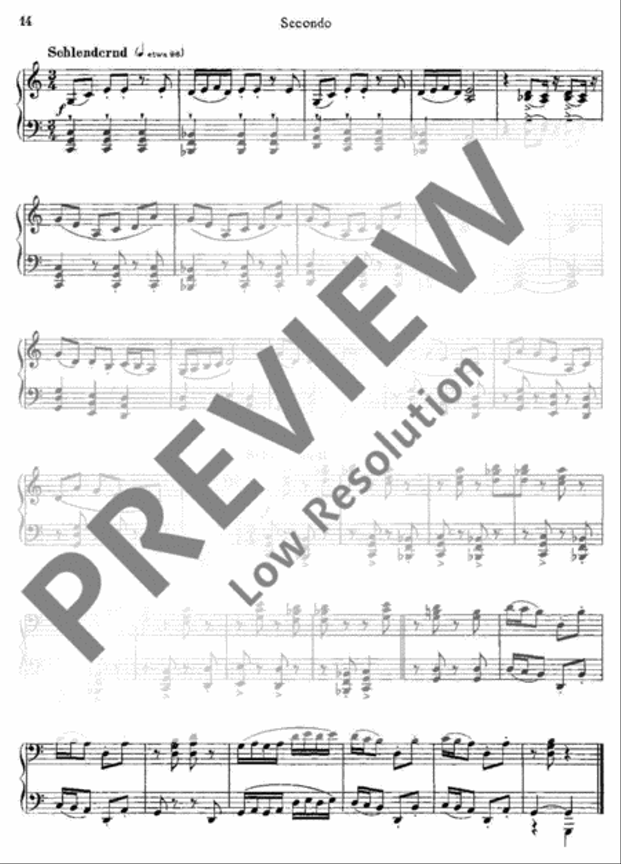 Slavonic Dances with Variations Piano Duet scores gallery preview page 15