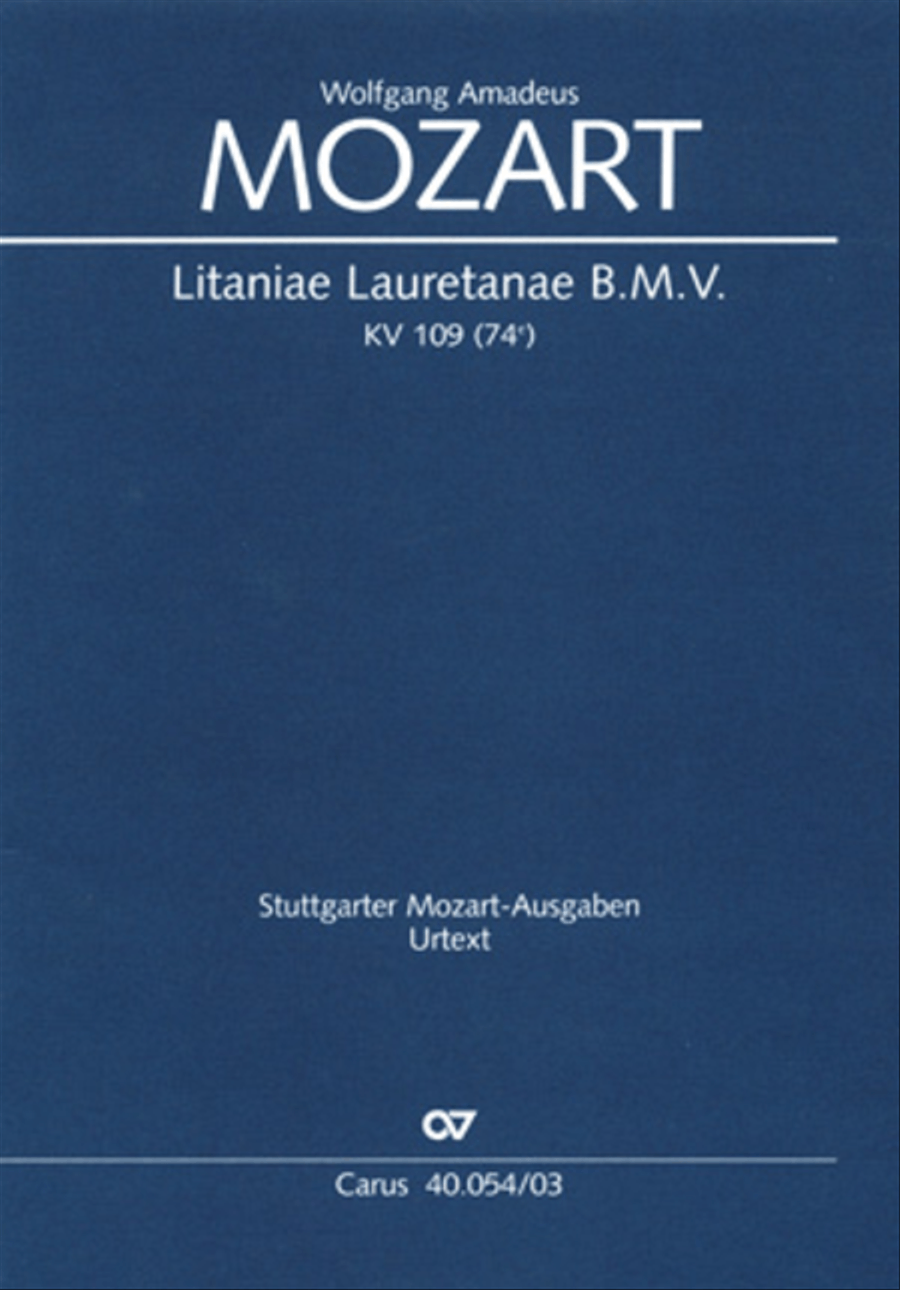 Litaniae Lauretanae B.M.V in B 4-Part scores gallery preview page 1