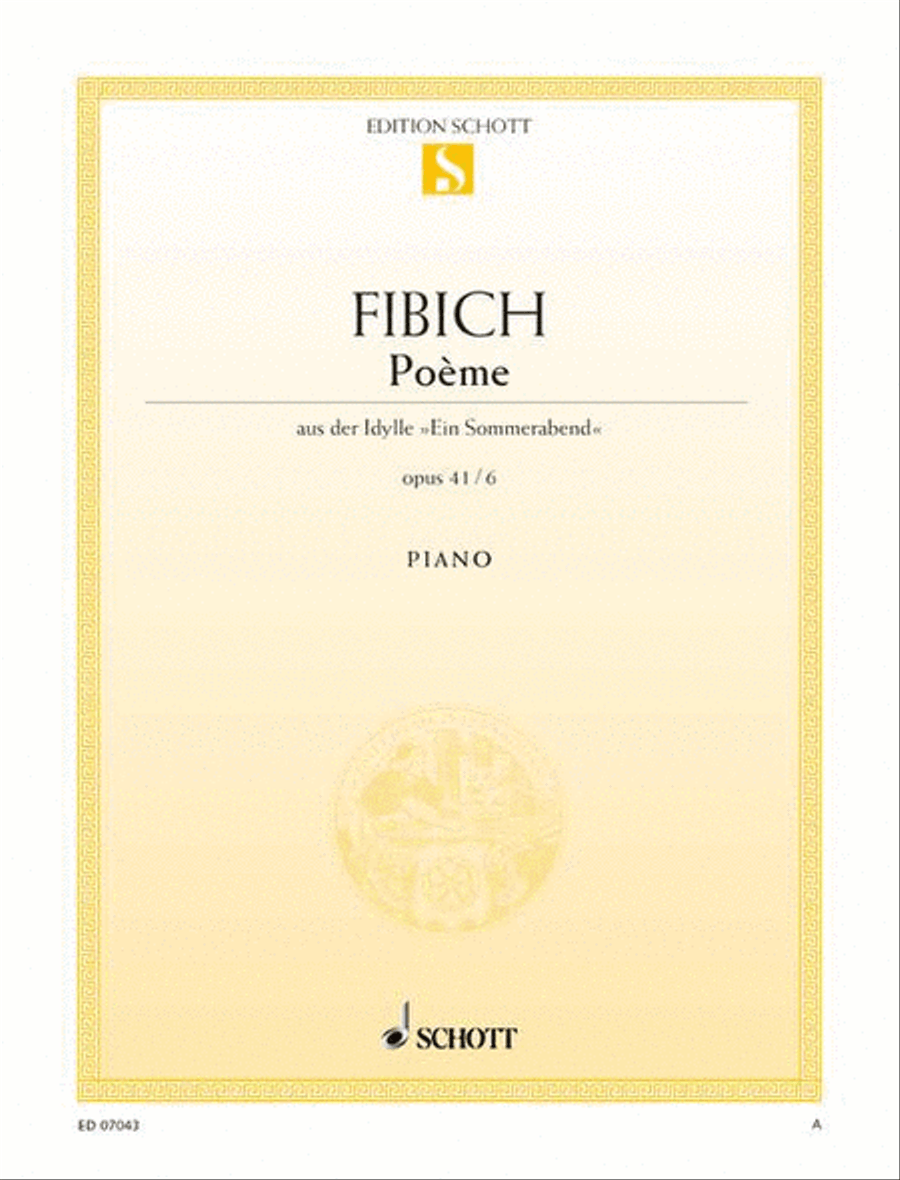 Poème Piano Solo scores gallery preview page 1