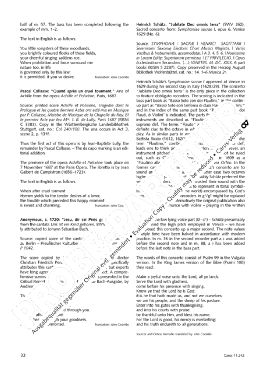 Flauto e voce IX Recorder scores gallery preview page 33