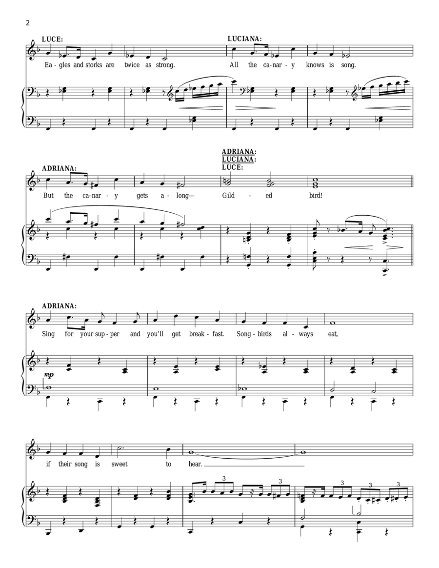Sing For Your Supper Sing For Your Supper Voice Solo scores gallery preview page 2