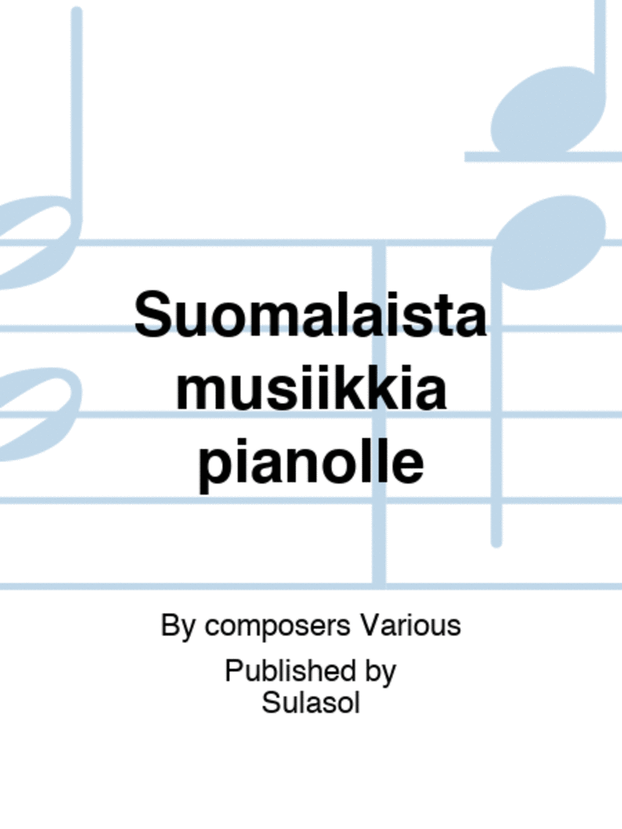 Suomalaista musiikkia pianolle Piano Solo scores gallery preview page 1