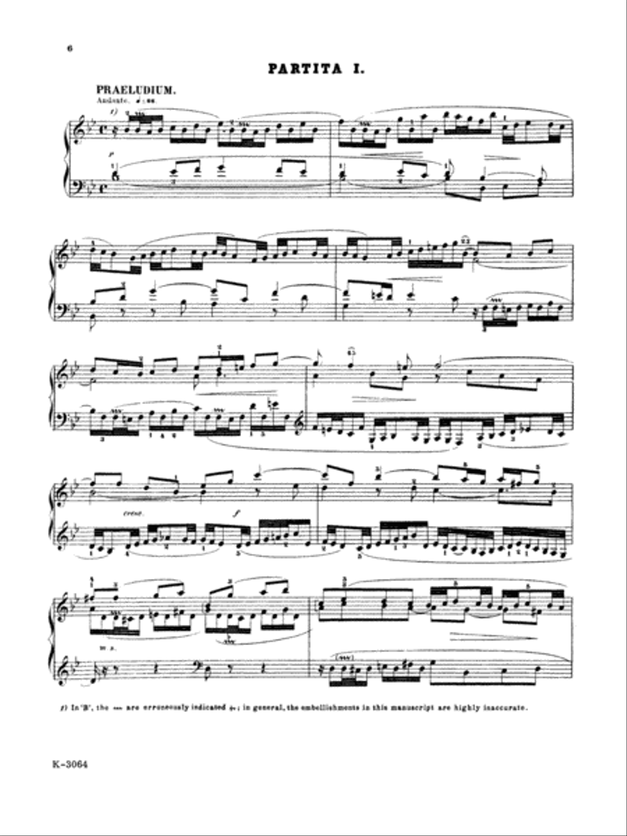 Partita No. 1 in B-flat Major Small Ensemble scores gallery preview page 3