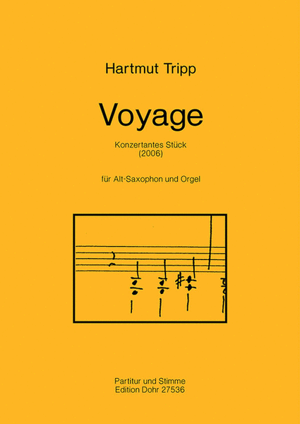 Voyage (2006) -Konzertantes Stück für Alt-Saxophon und Orgel-
