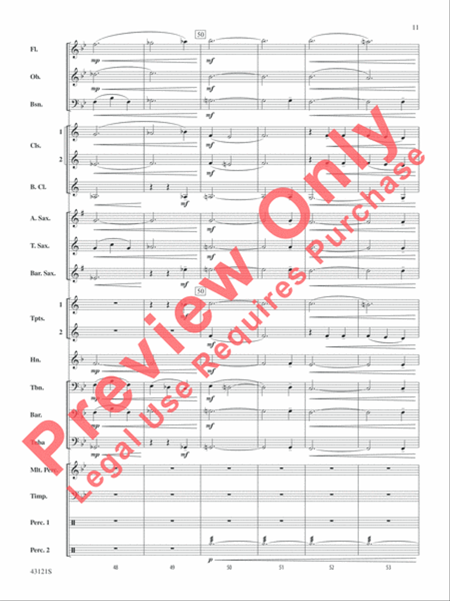 Godzilla, Selections from Concert Band scores gallery preview page 12
