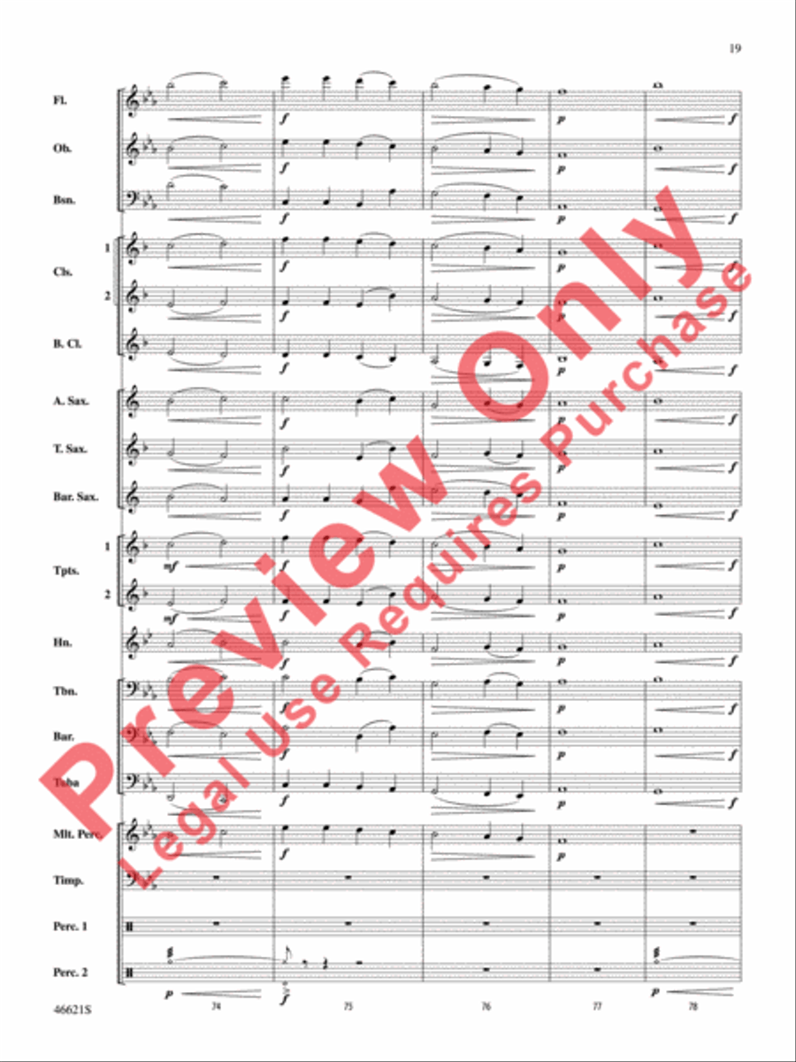 Pictures at an Exhibition Concert Band scores gallery preview page 20