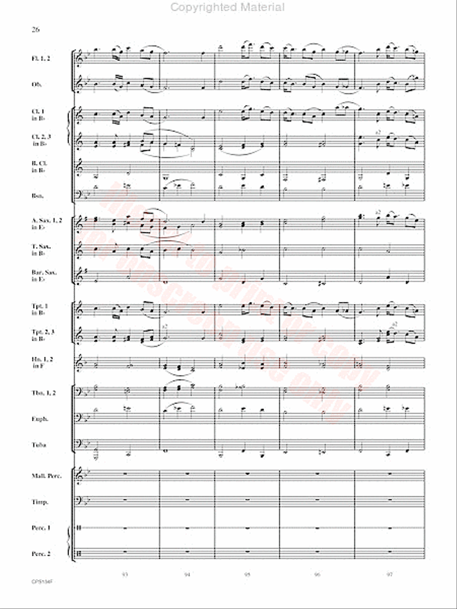 Chisholm Trail Concert Band scores gallery preview page 27