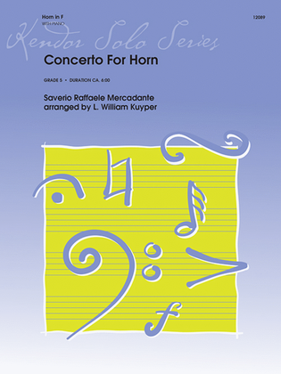 Book cover for Concerto For Horn