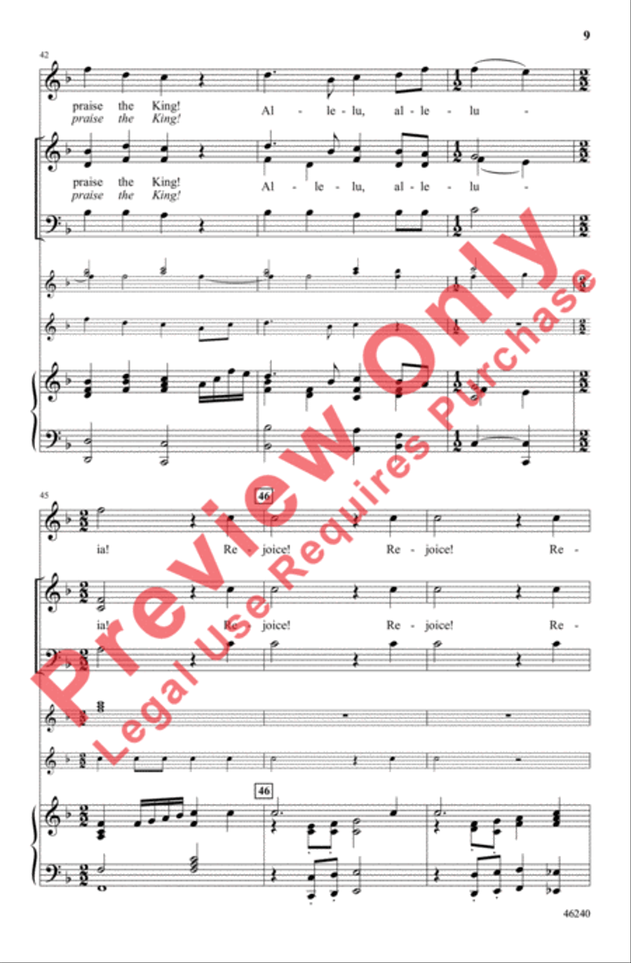 Christians, Celebrate and Sing! 3-Part scores gallery preview page 9