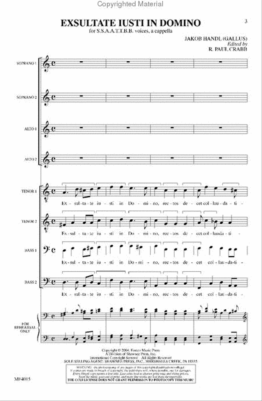 Exsultate Justi in Domino Divisi scores gallery preview page 2