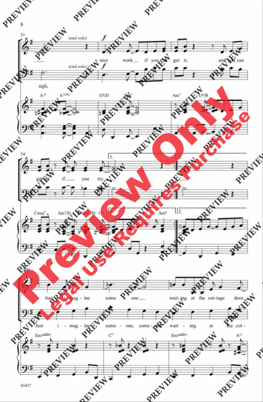 Swingin' with the Gershwins! 3-Part scores gallery preview page 8