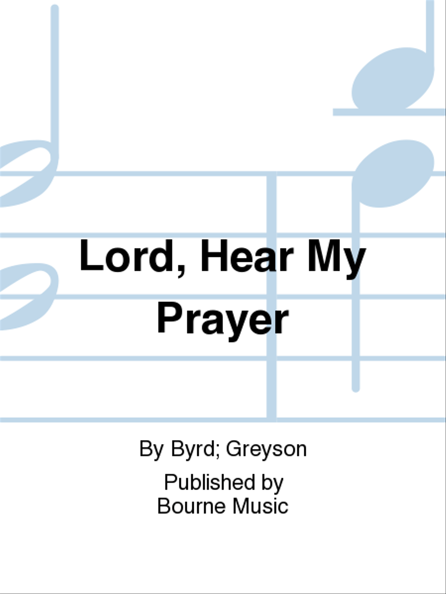 Lord, Hear My Prayer 4-Part scores gallery preview page 1