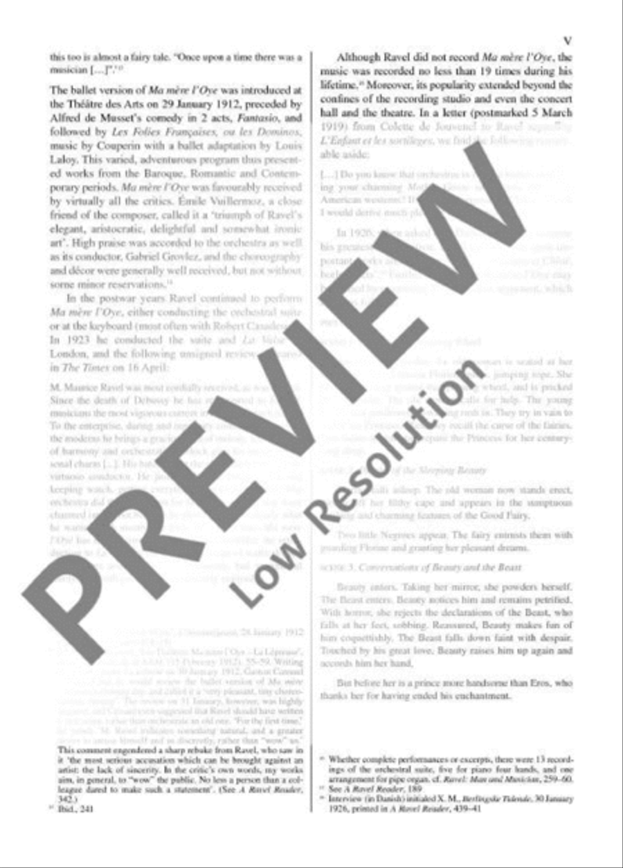 Ma Mère L'Oye Orchestra scores gallery preview page 6