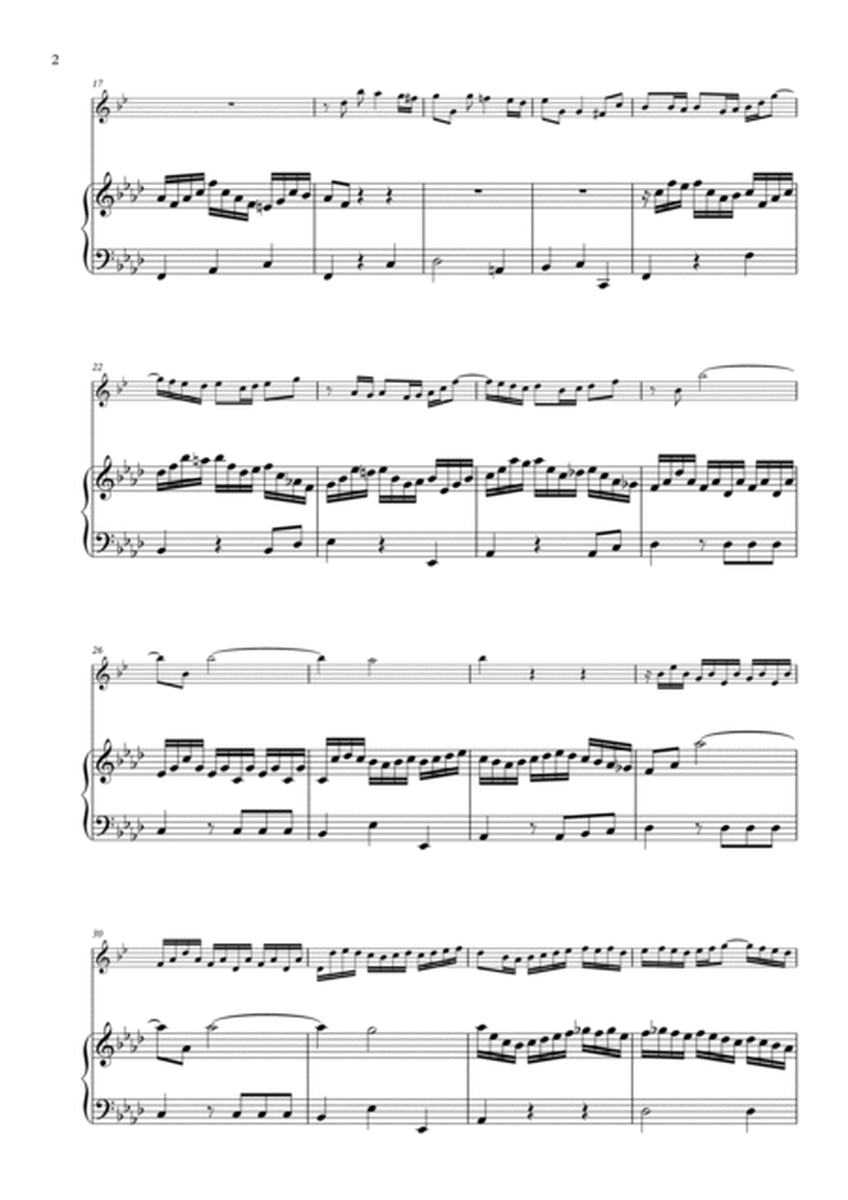 Sonata in G Minor BWV 1020, First Movement, arranged for Clarinet in B flat & Piano image number null