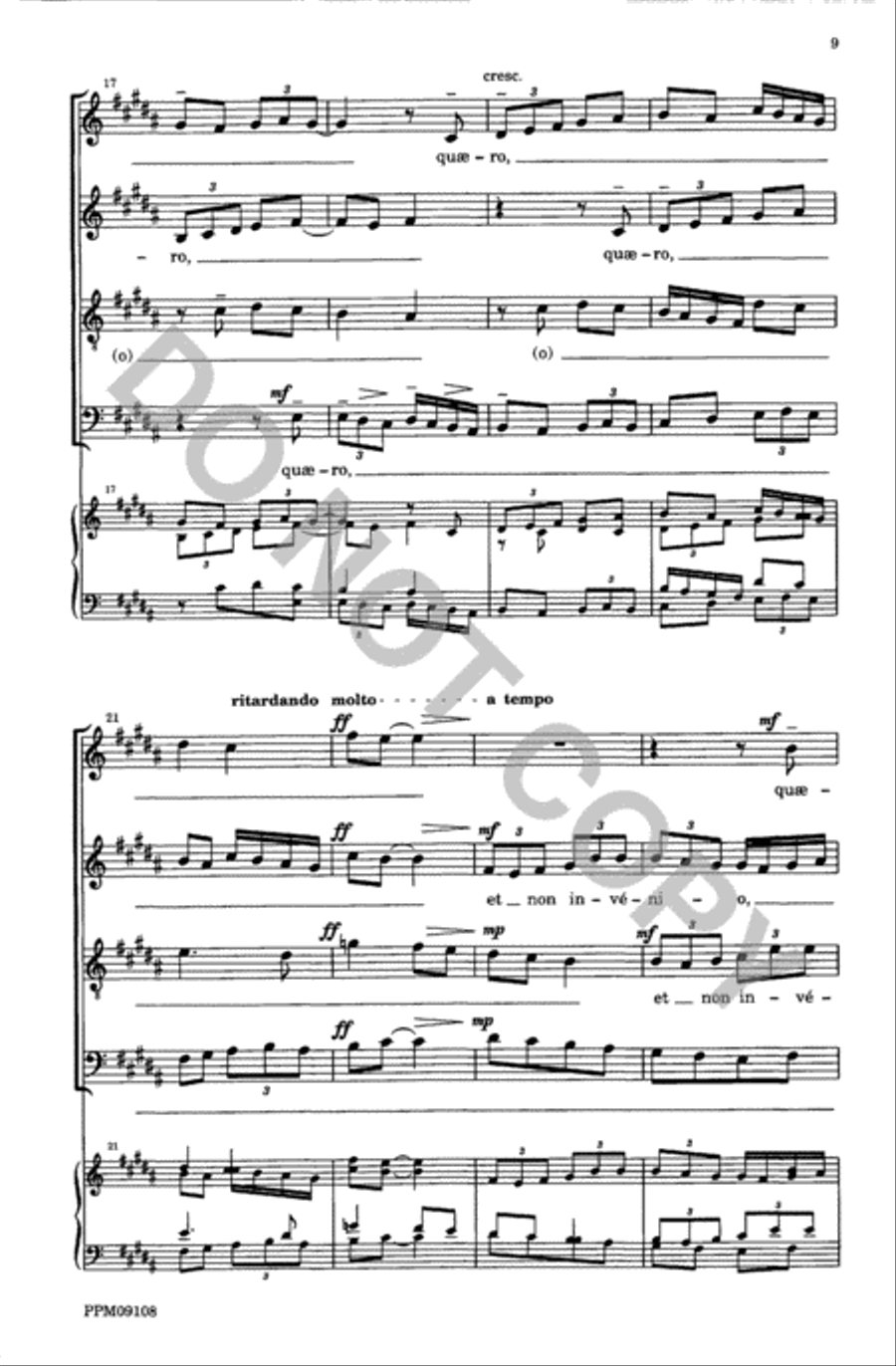 Four Motets from 'Resurrexi' 4-Part scores gallery preview page 10
