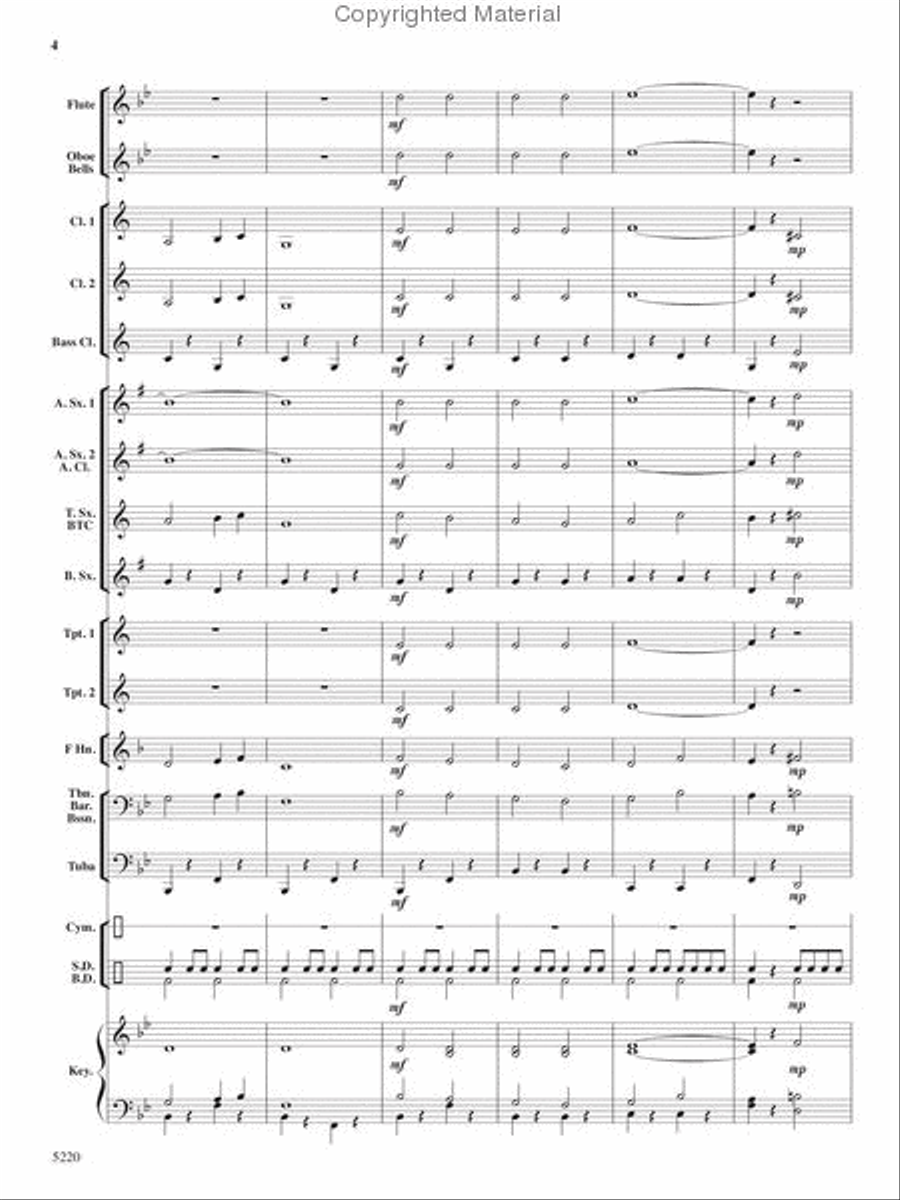 Patriots on Parade Concert Band scores gallery preview page 3