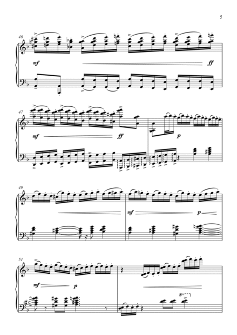 The Raymond Variations for Piano (Set 1) Piano Solo scores gallery preview page 6