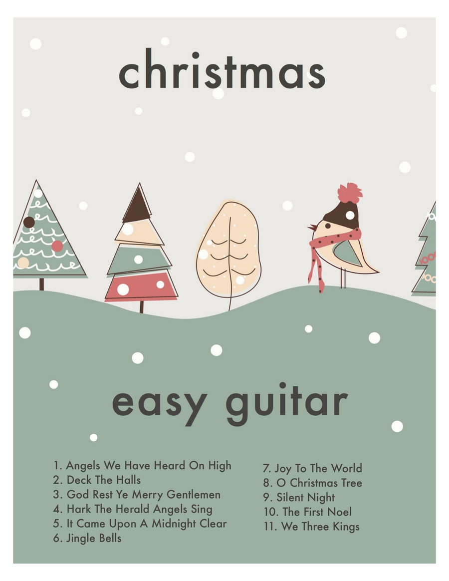 The Definitive Easy Guitar Christmas BOOK (Beginner with/TAB and chords) Guitar Tablature scores gallery preview page 1