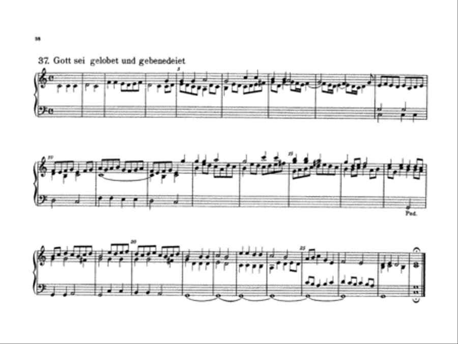 Bach: Forty-four Organ Chorales Organ scores gallery preview page 1