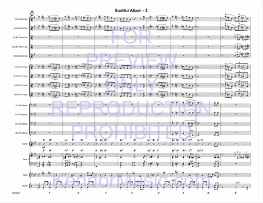 Bashful Albert Jazz Ensemble scores gallery preview page 3