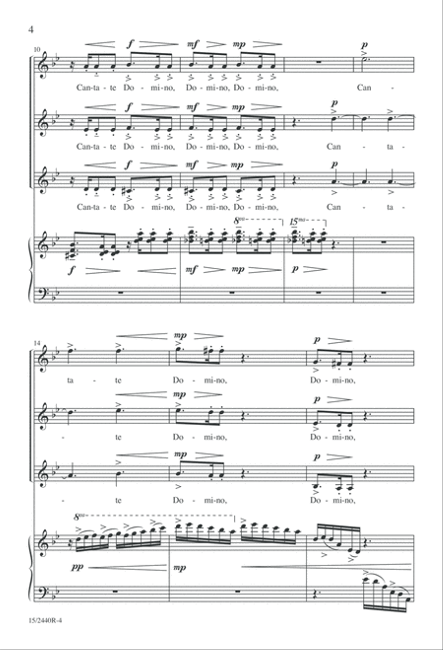 Cantate Domino SSA scores gallery preview page 4