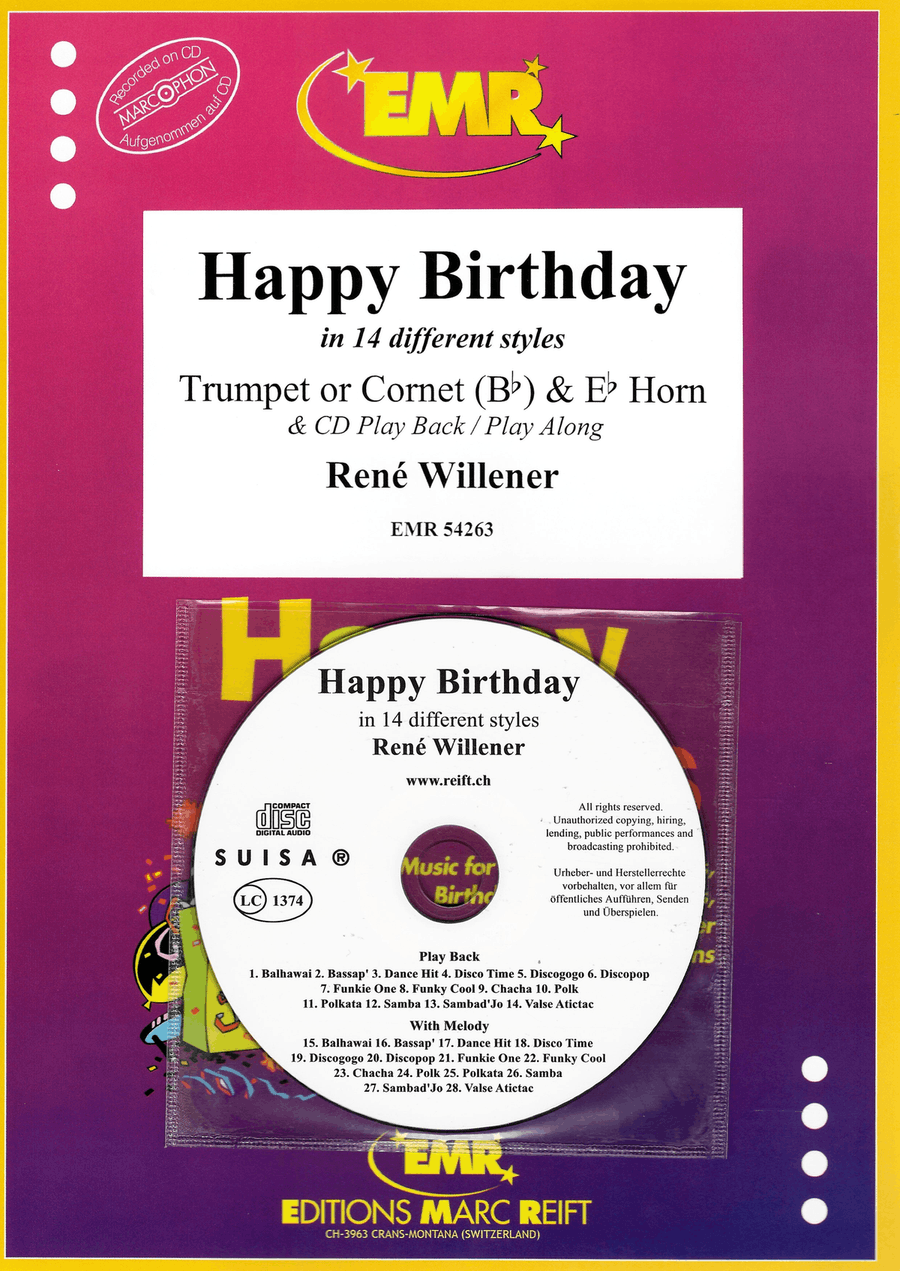Happy Birthday Cornet - Sheet Music