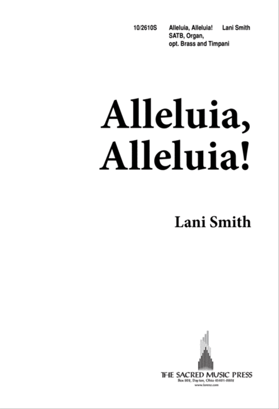 Alleluia, Alleluia Alleluia, Alleluia 4-Part scores gallery preview page 1