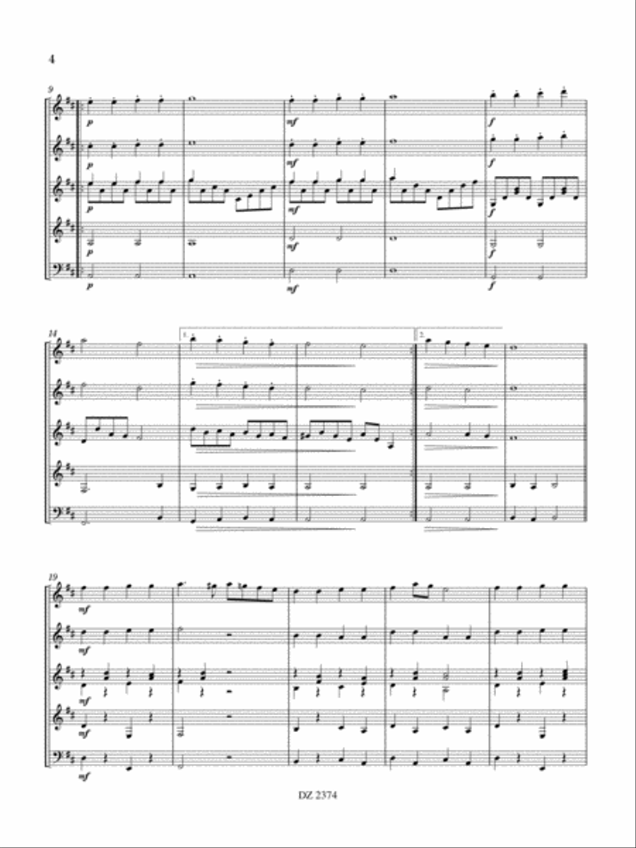 Amadeus Guitar Ensemble scores gallery preview page 4