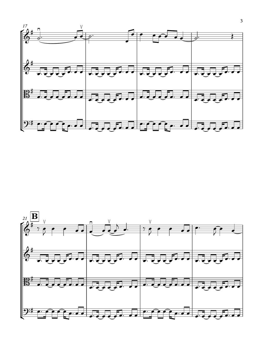 We Found Love String Quartet scores gallery preview page 3