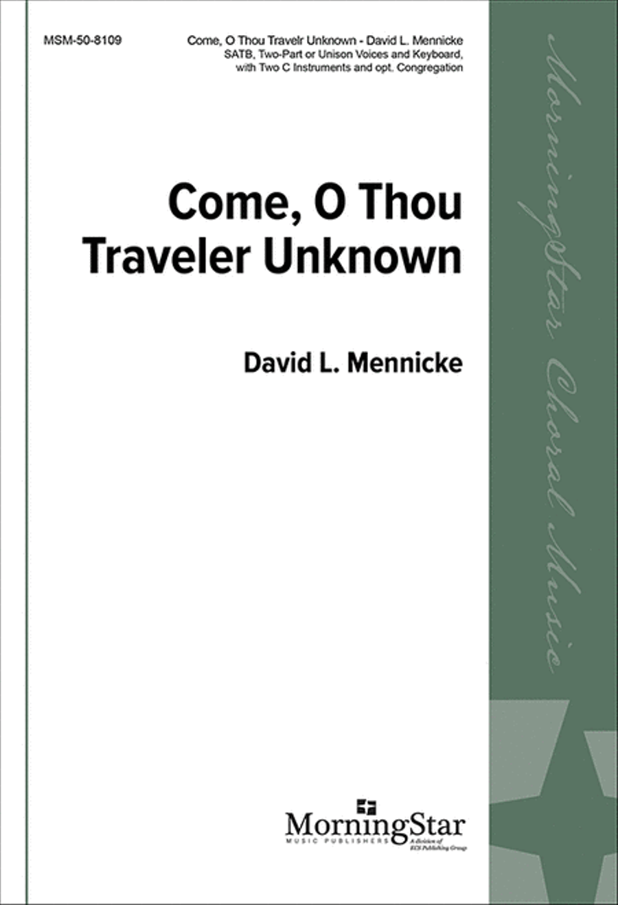 Come, O Thou Traveler Unknown 4-Part scores gallery preview page 1
