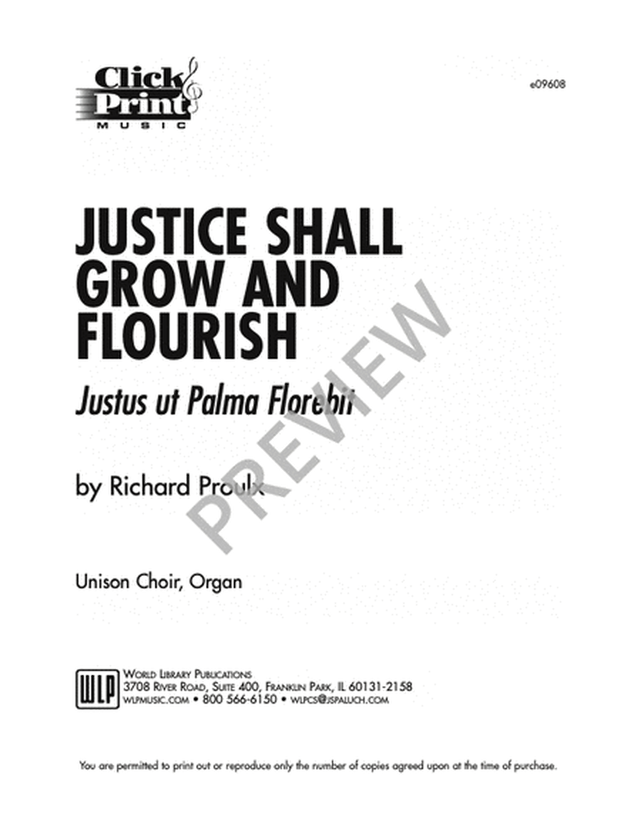 Justice Shall Grow and Flourish image number null