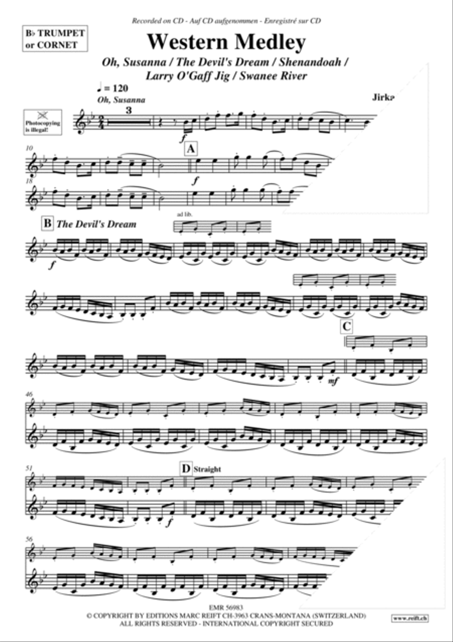 Western Medley Cornet scores gallery preview page 3