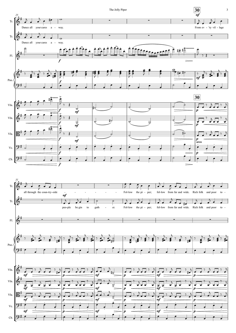 The Jolly Piper The Jolly Piper Small Ensemble scores gallery preview page 5
