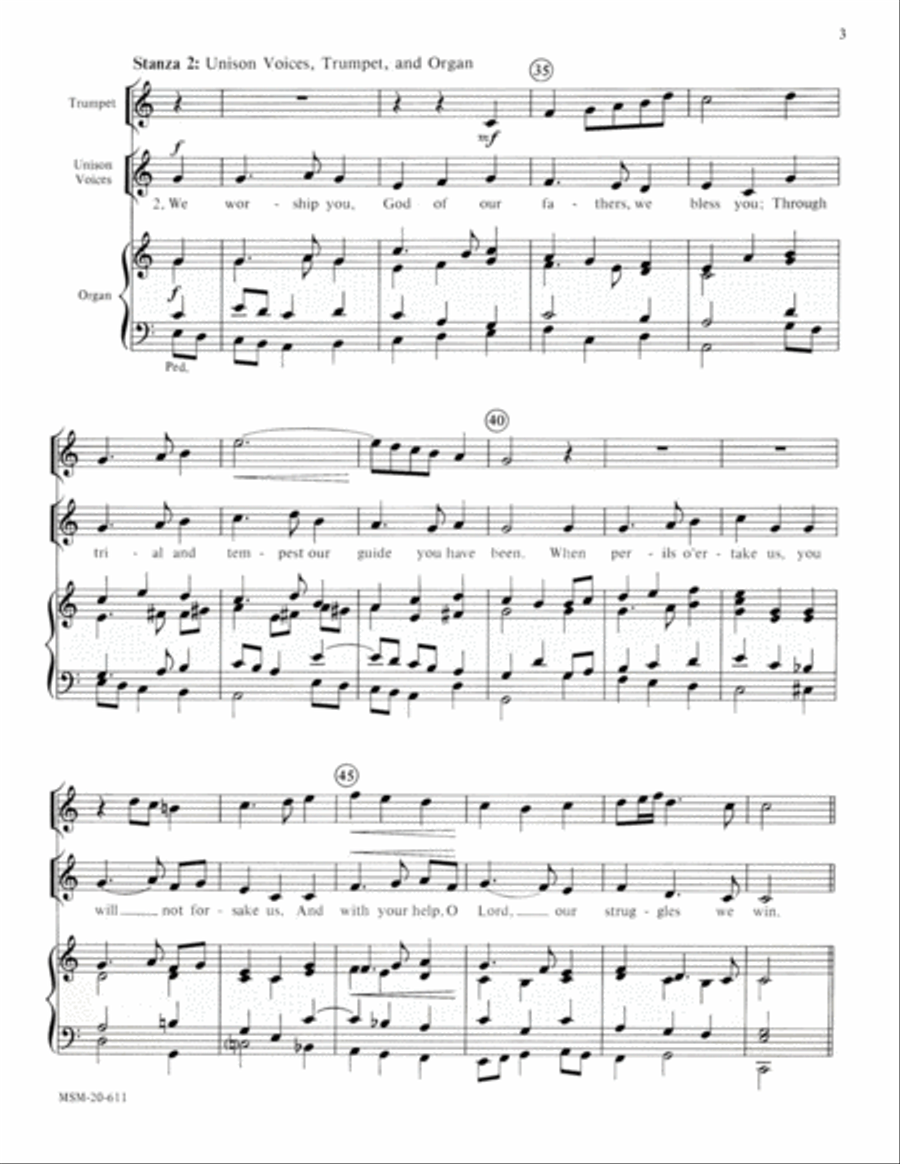 We Praise You, O God (Kremser) Choir scores gallery preview page 3